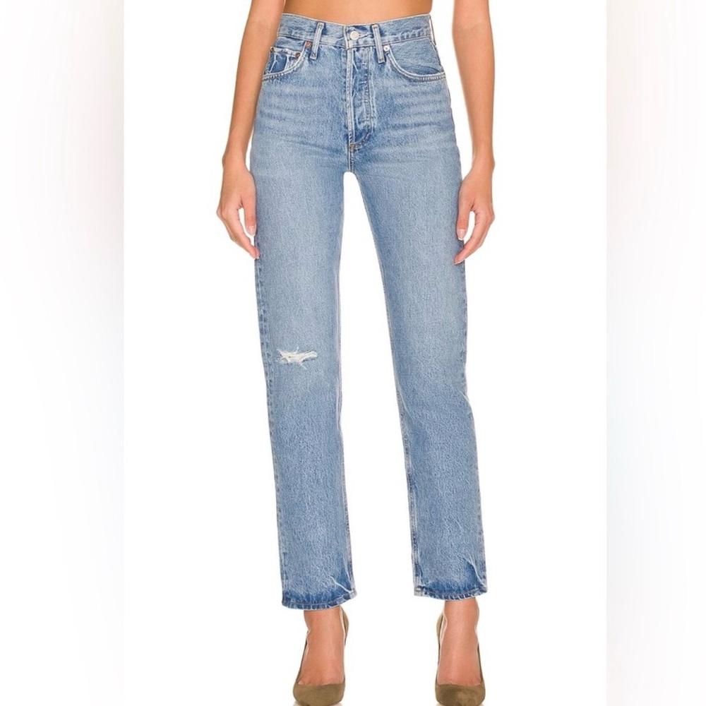 AGOLDE Women’s 90s Pinch Waist High Rise Straight Jeans